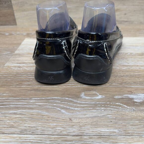 Anne Klein Mean To Be Black Patent Leather Loafers Women's Size 8.5 - Picture 3 of 7